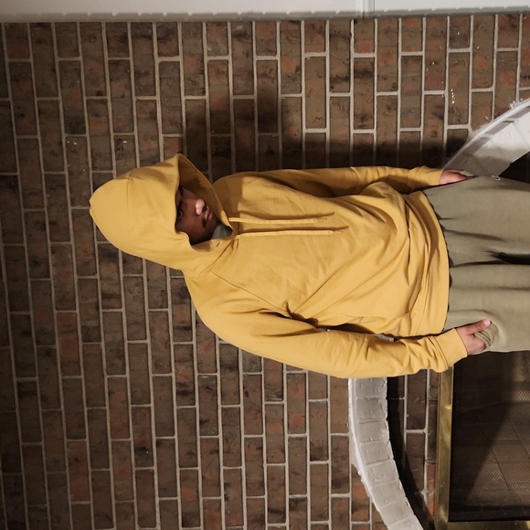 Lululemon city sweat hoodie pullover, M, Mustard color - Picture 2 of 11